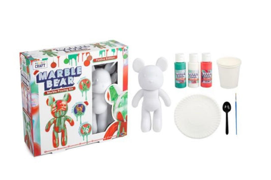 Marble Festive Bear