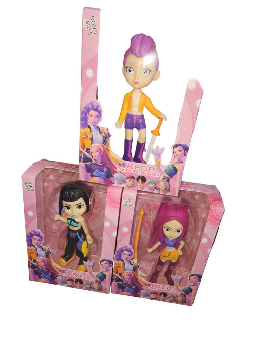K-Pop Collectible Doll Set – Rumi, Mira & Zoe 3-Piece Bundle