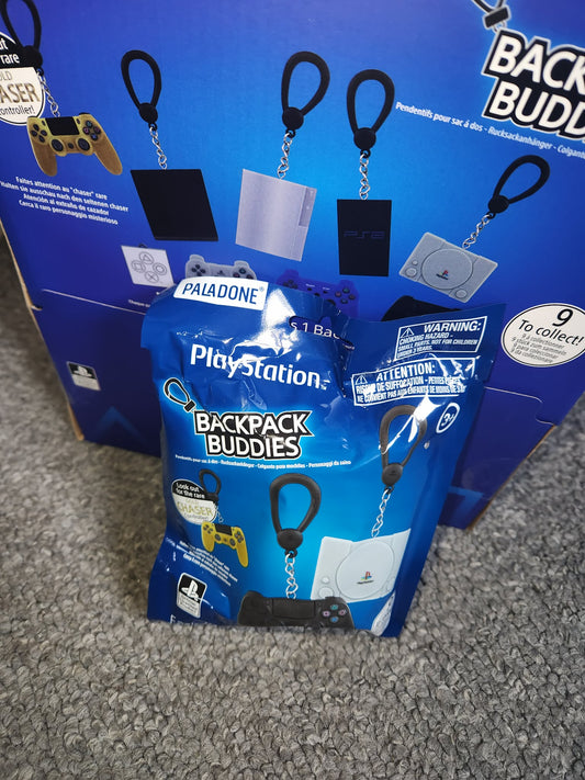 PlayStation Backpack Buddy Mystery Keychain – Collectible Gaming Charm