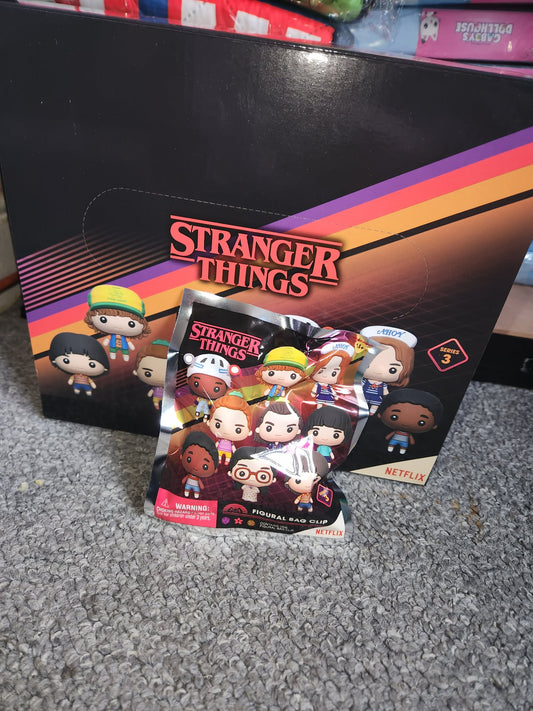 Stranger Things Figural Bag Clip – Collectible Character Keychain