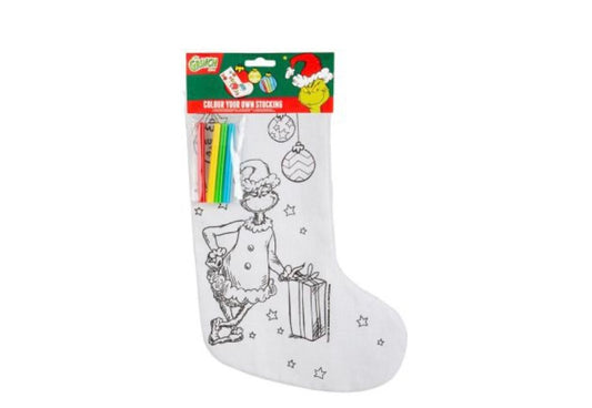 The Grinch Colour Your Own Stocking