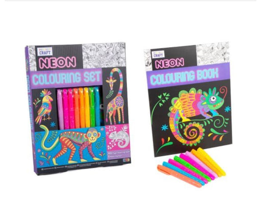 Neon Colouring Set